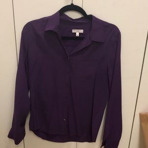 Silk button down shirt by equipment